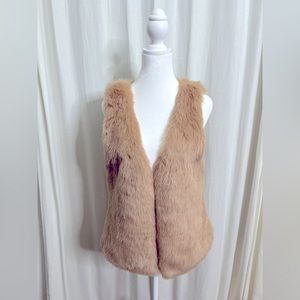 Love Tree Faux Fur Vest